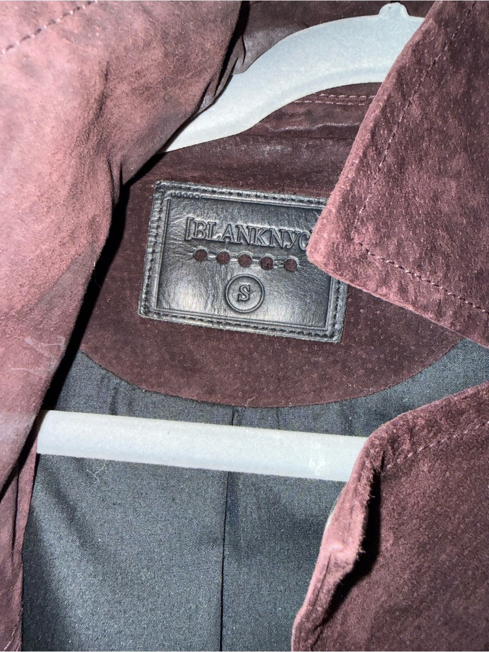 Blank NYC Red Suede Moto Jacket - Picture 6 of 6